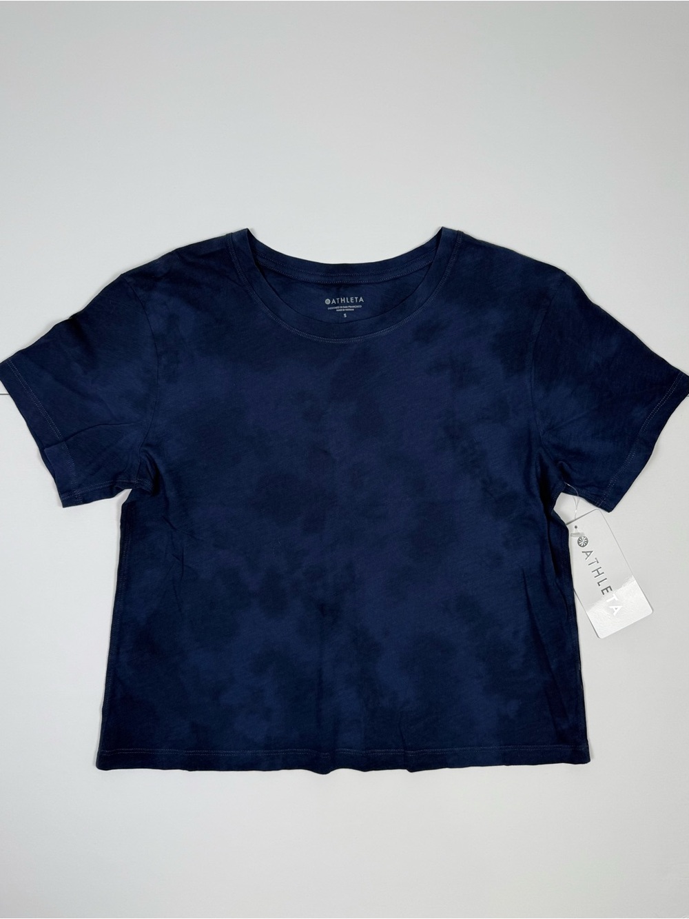 Athleta Organic Daily Crop Tie Dye Tee